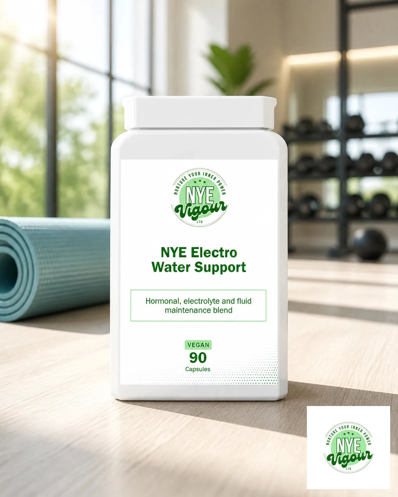 NYE Electro Water Support, in its current bottle and original green label